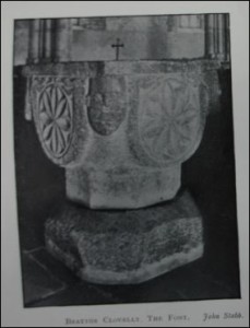 St Mary the Virgin Norman Font from 'Some Old Devon Churches'
